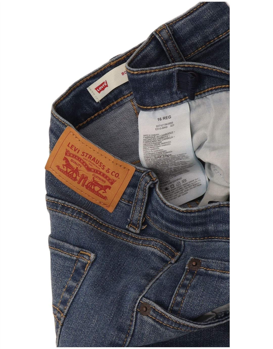 Levi's Fille 15-16 ans W32 L27 Bleu Coton