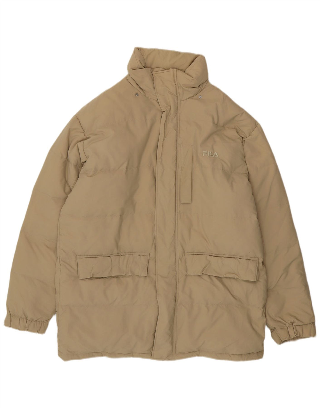 Fila Manteau rembourré pour homme UK 40 Large Beige Nylon