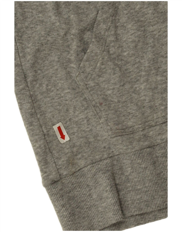 Calvin Klein Pull à capuche zippé pour homme en coton gris moyen