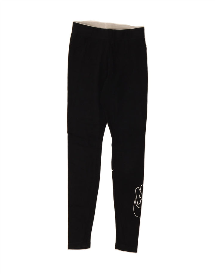 NIKE Womens Graphic Leggings UK 4 XS  Black Vintage Nike and Second-Hand Nike from Messina Hembry 