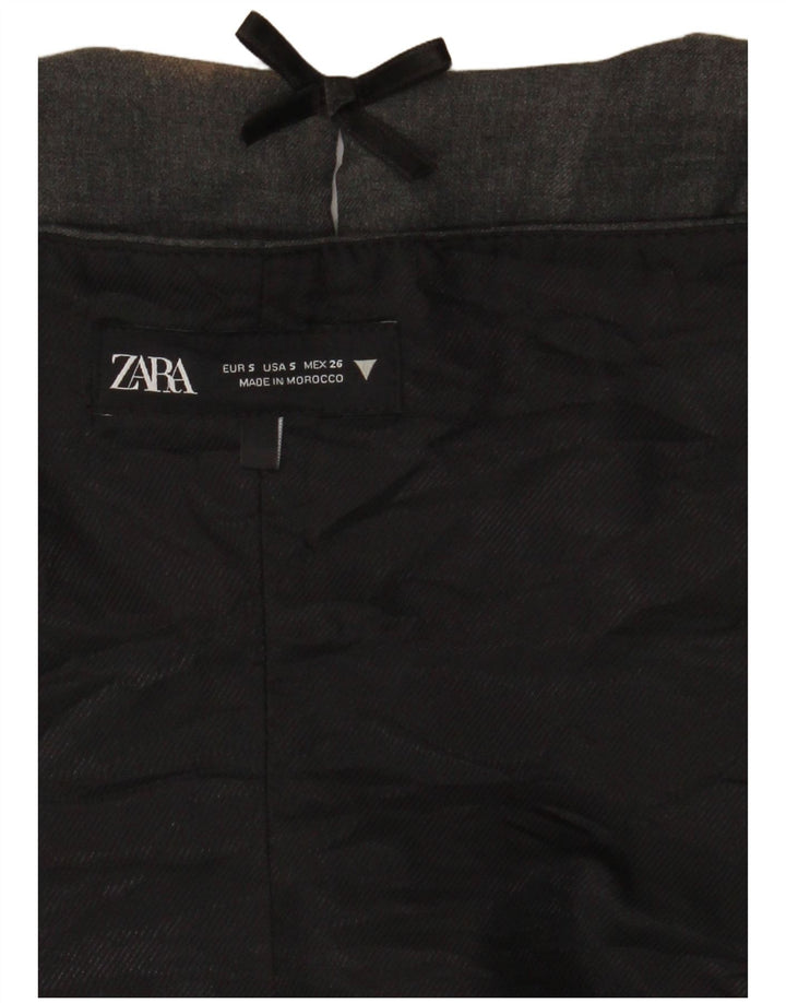 Zara Womens Crop Halter Top UK 8 Petit Gris