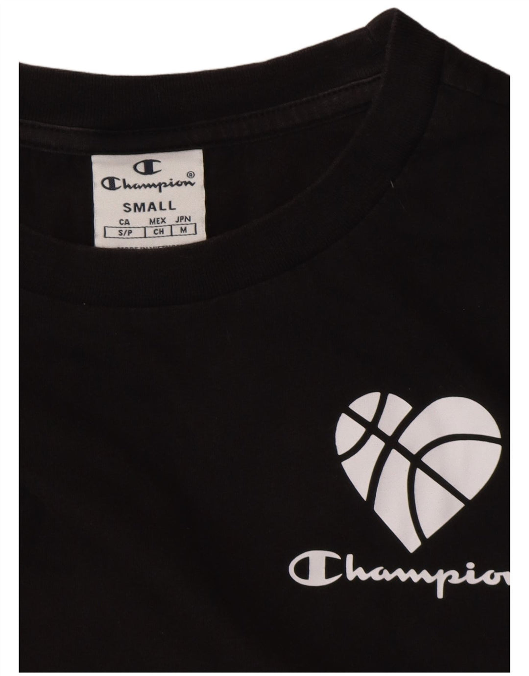 CHAMPION T-shirt court surdimensionné pour femme UK 10 Small Noir