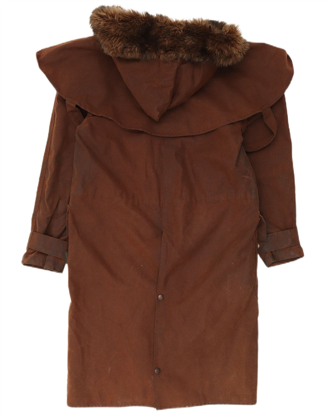 HUNTER Manteau Capelet à Capuche en Coton Ciré pour Hommes de Chasse UK 34 XS Coton Marron