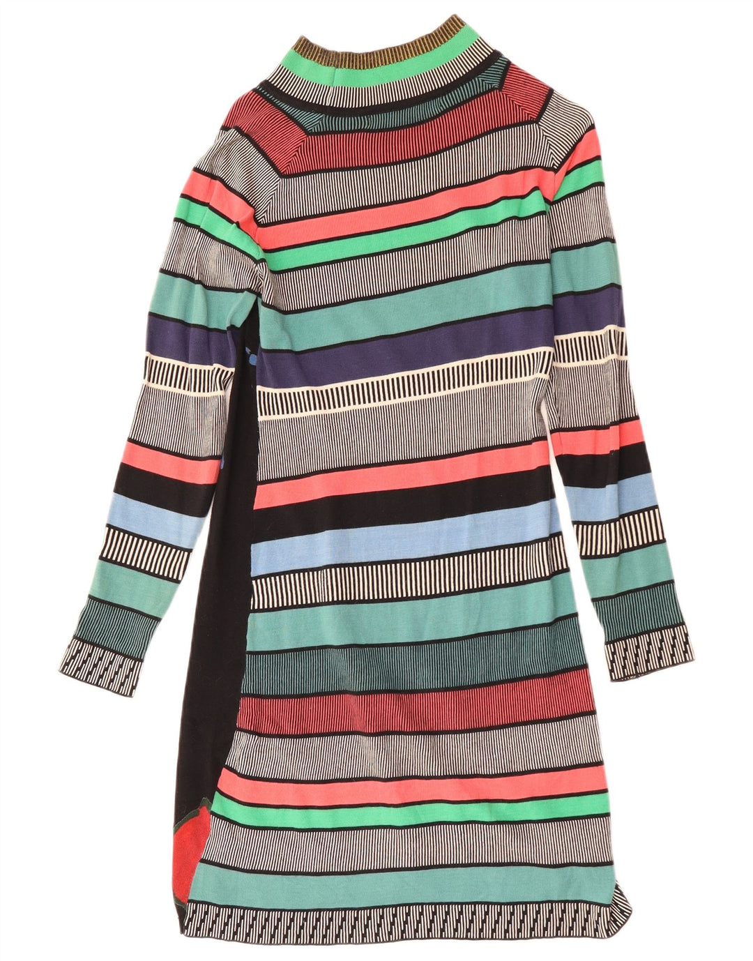 DESIGUAL Robe pull à manches longues pour femme UK 42 Medium Multicolore Floral