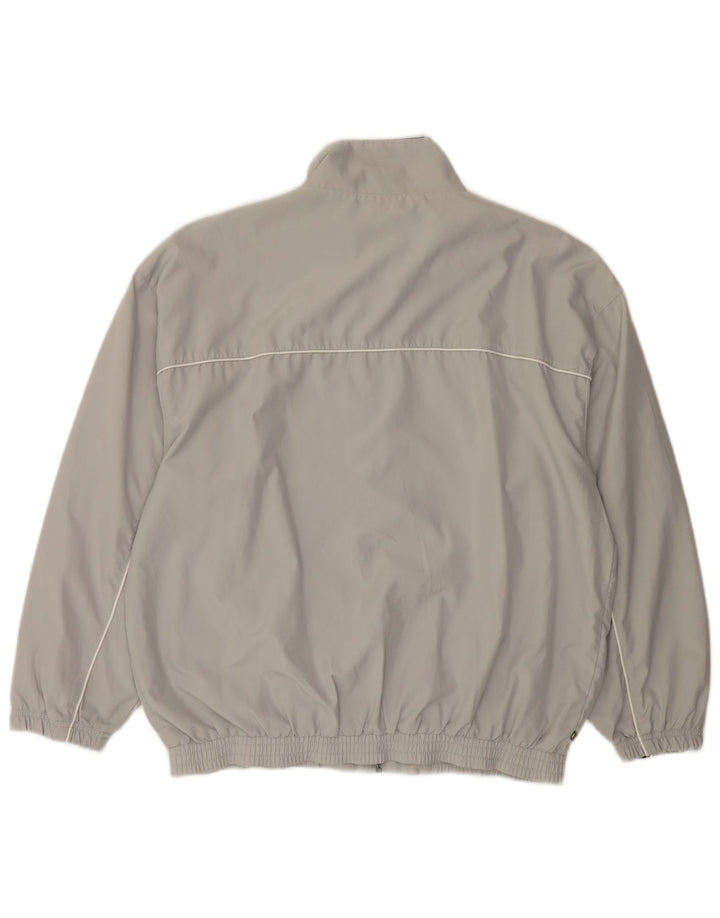 Reebok Veste de Survêtement Coupe Ample Homme Petit Gris Colorblock Polyester