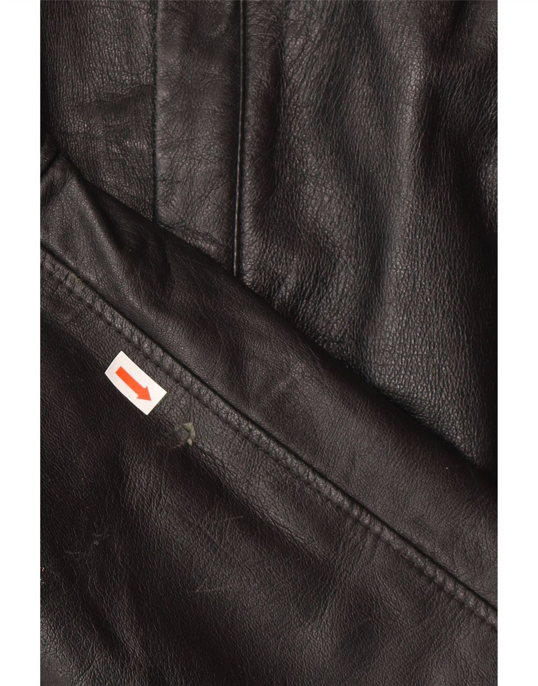 veste en cuir homme vintage IT 50 Grand Noir