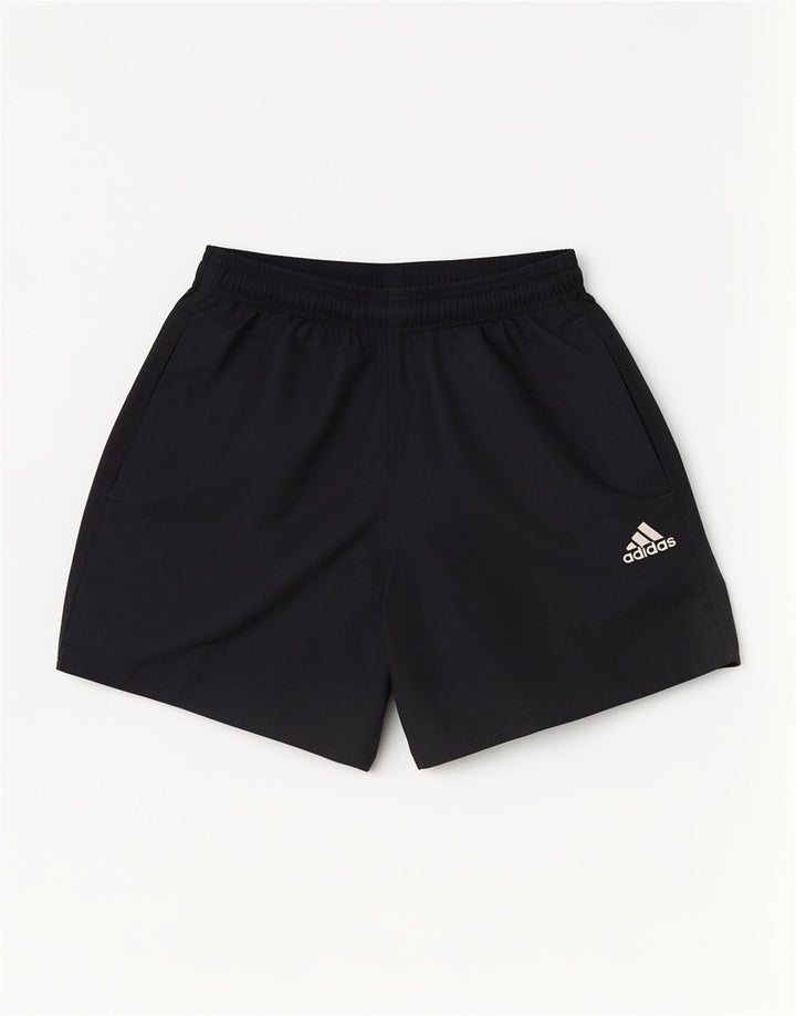 Adidas Short de sport pour homme en polyester noir moyen