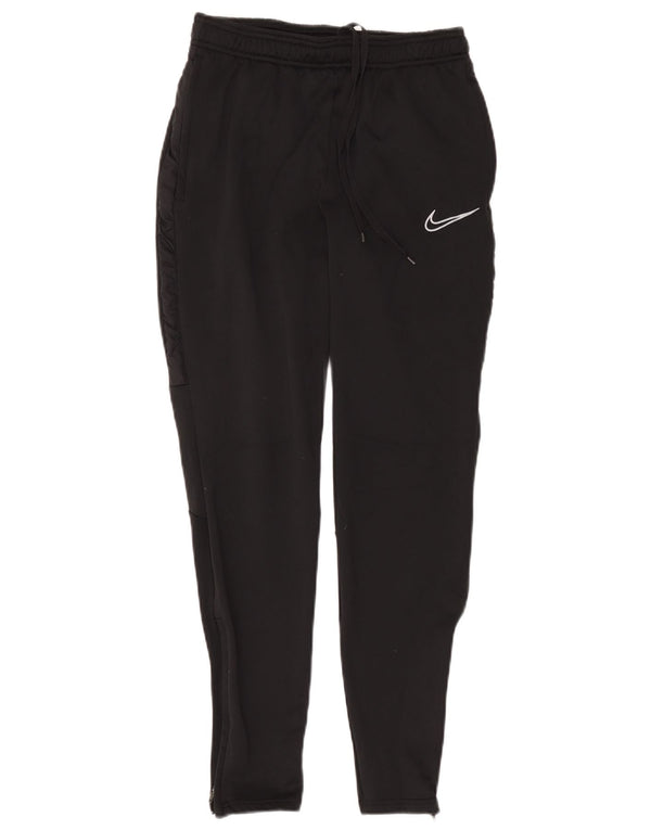 Pantalon de survêtement Nike Dri Fit pour femme UK 10 Small Noir Polyester