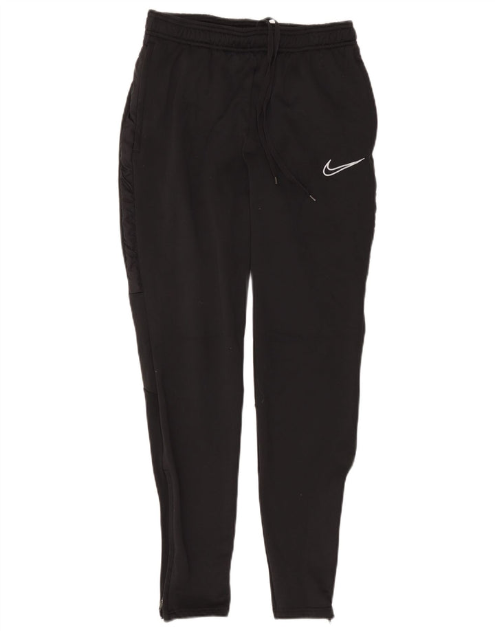 Pantalon de survêtement Nike Dri Fit pour femme UK 10 Small Noir Polyester