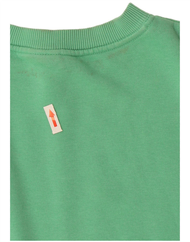 Survêtement complet surdimensionné graphique Nike pour femme UK 14 coton vert moyen
