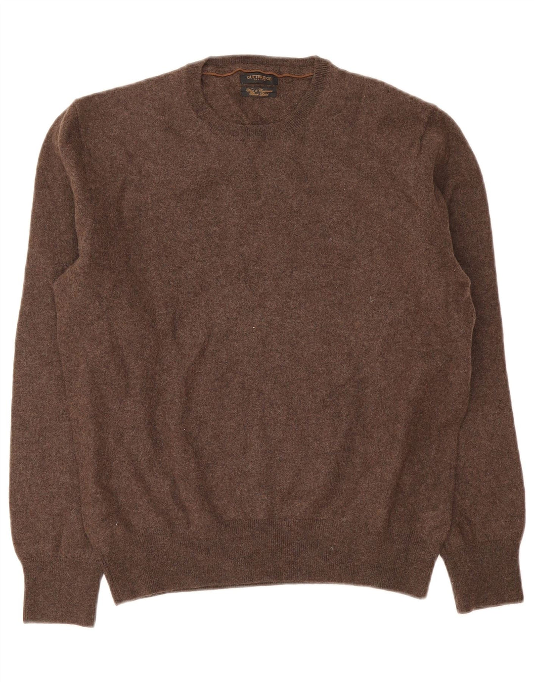 Gutteridge Pull à col rond pour femme UK 18 XL Laine marron