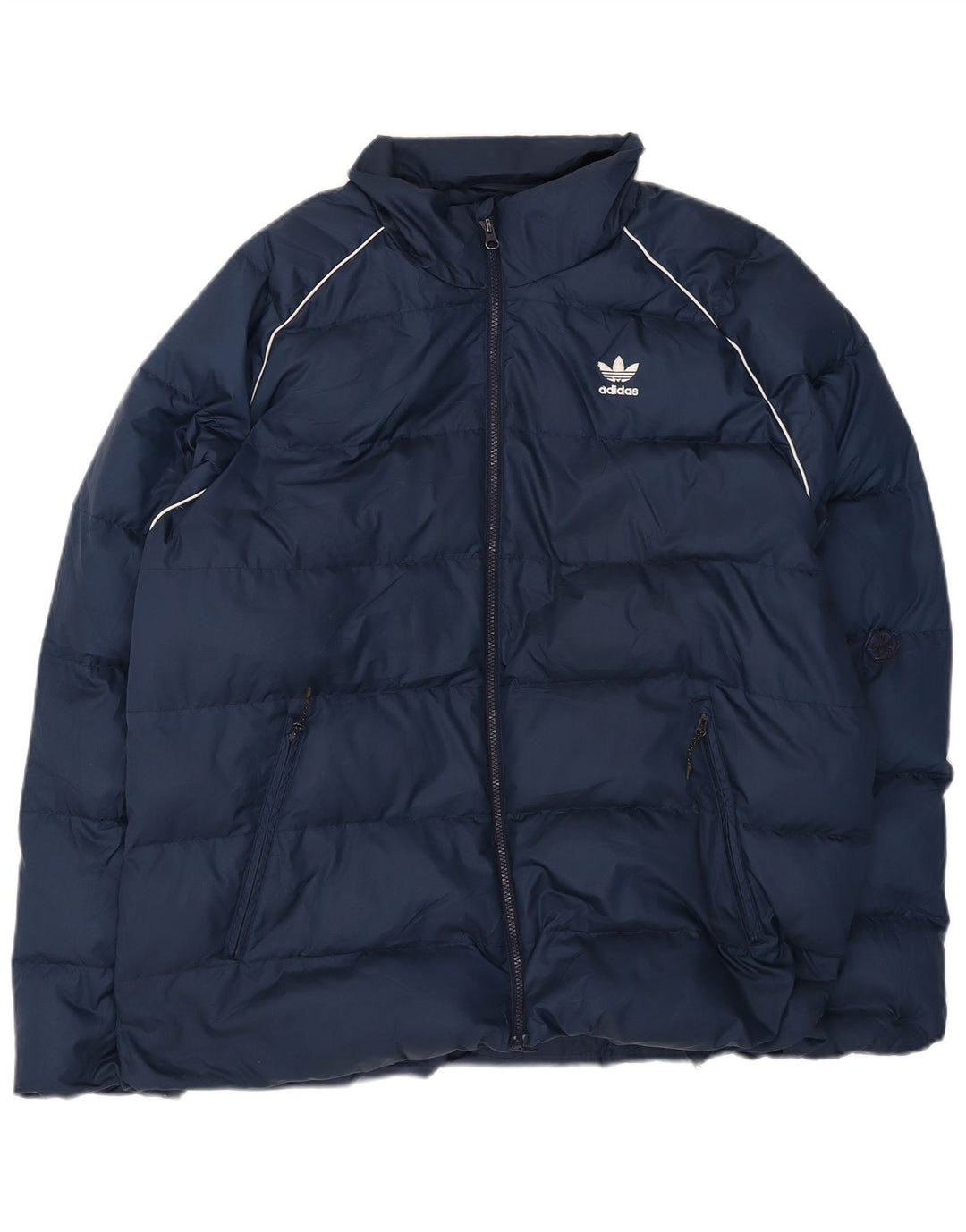 Adidas Veste rembourrée pour homme UK 42 XL Bleu marine Polyester