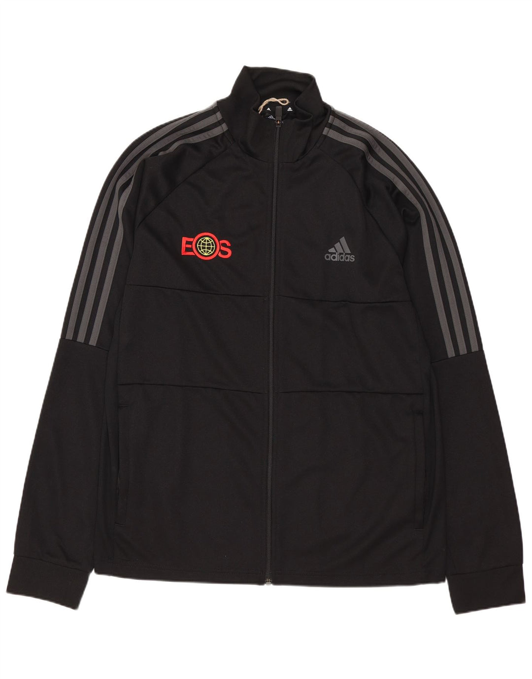 ADIDAS Veste de survêtement Aeroready Graphic pour hommes, grand noir, polyester