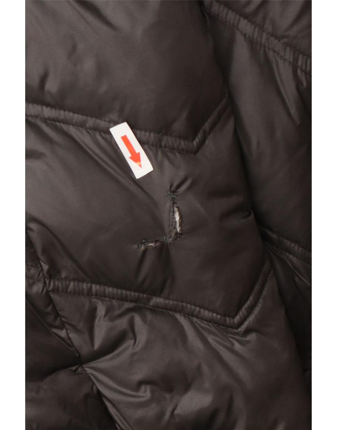 Michael Kors Manteau rembourré à capuche pour femme UK 10 Petit nylon gris