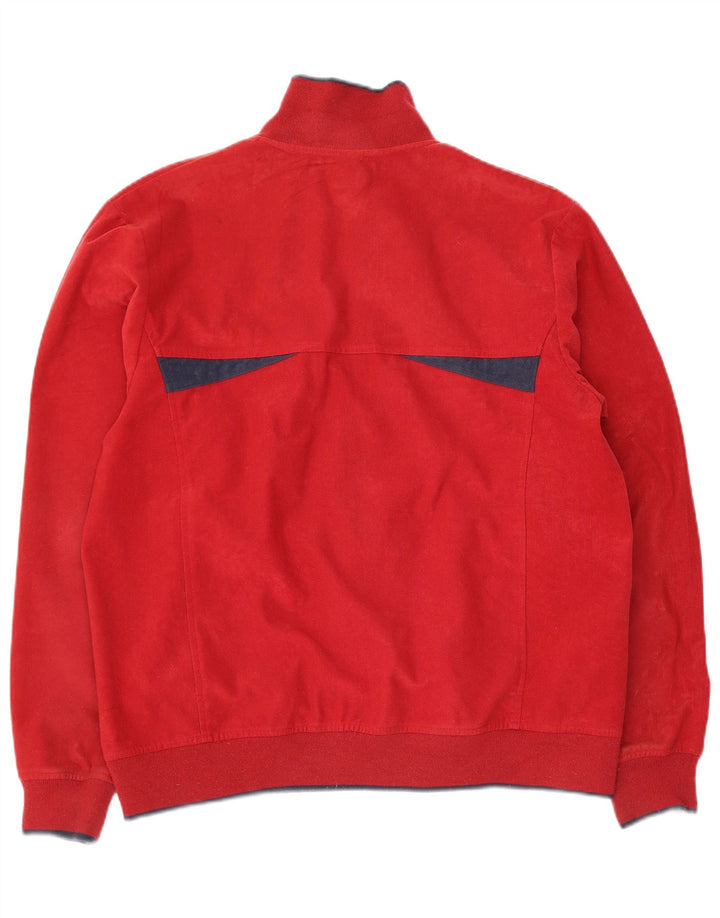 Asics Veste de Survêtement Homme Rouge Moyen Colourblock