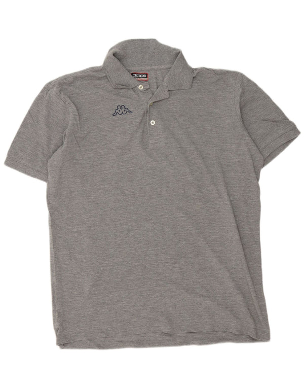 Kappa Polo Graphique Homme 2XL Gris Moucheté Coton