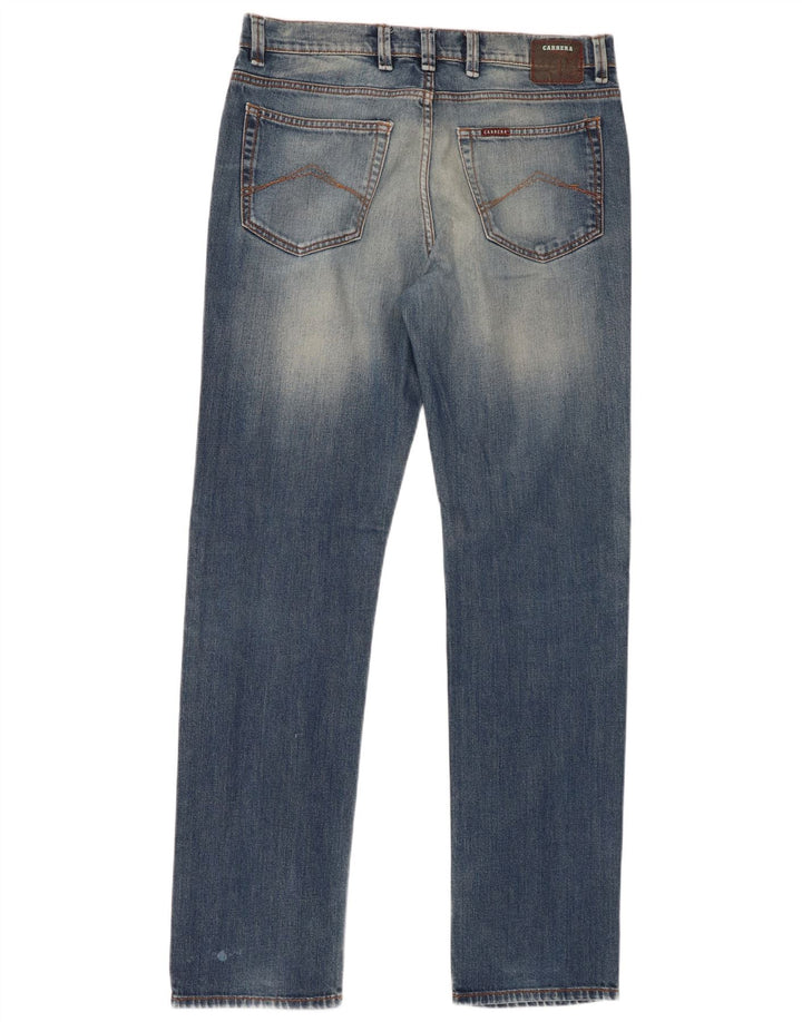 CARRERA Jean droit régulier 700 délavé à l'acide pour homme, W36 L34, bleu coton
