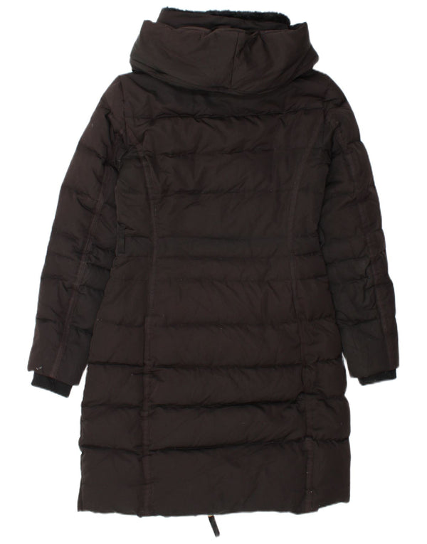 Zara Manteau rembourré pour femme UK 10 Small Noir Polyester