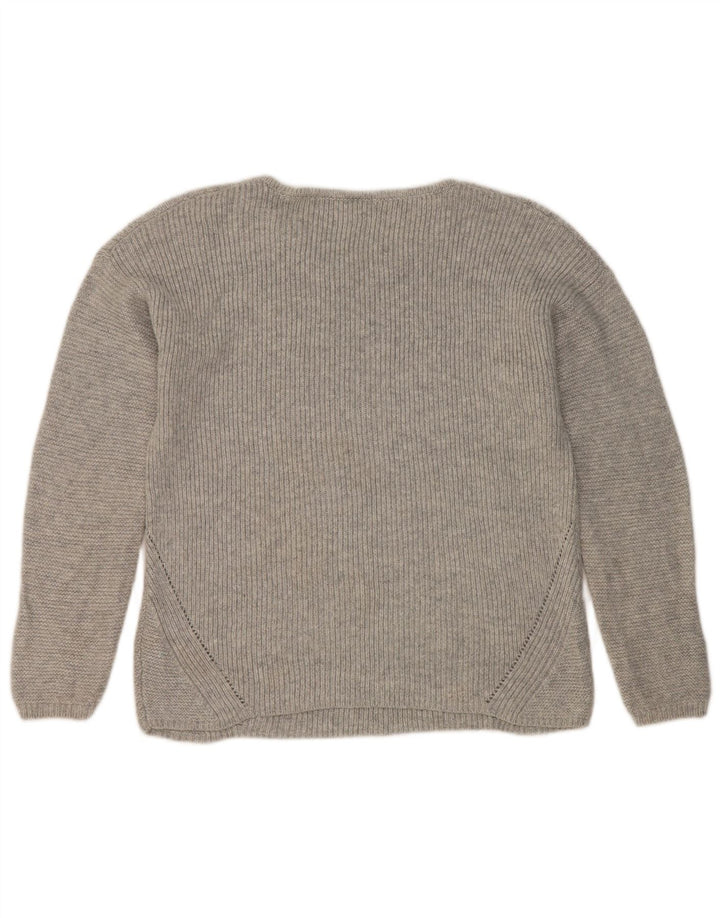 Marks & Spencer Pull col bateau pour femme UK 12 Argenté moyen