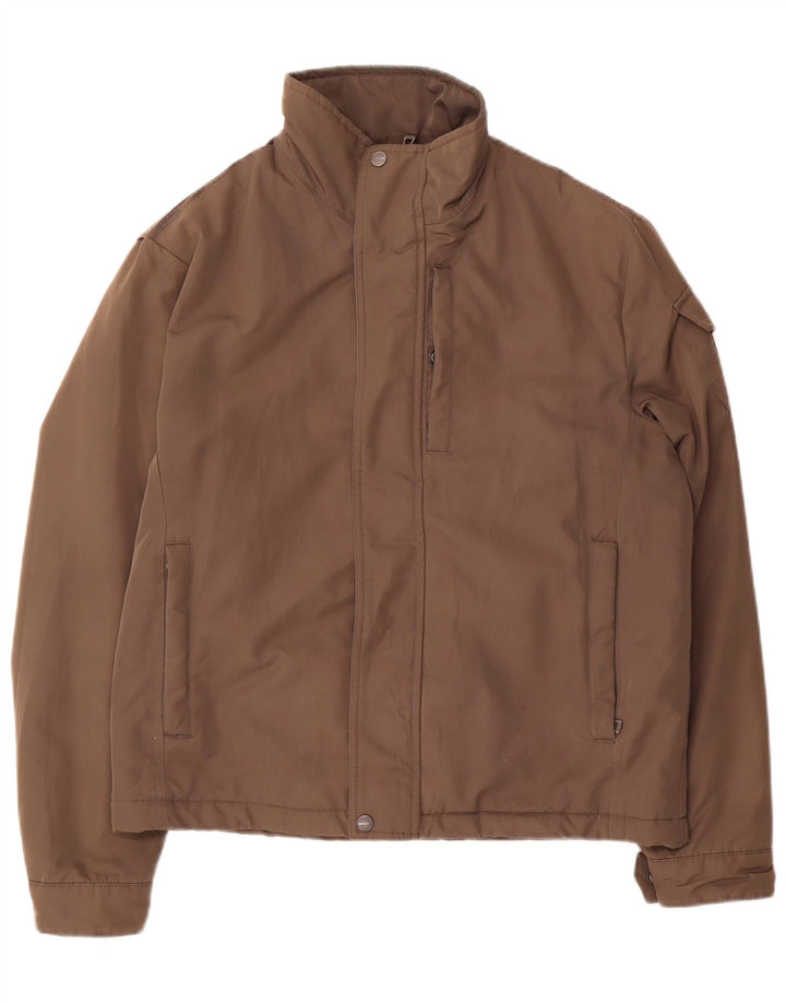 Geox Respira Bomber Jacket UK 40 Large Marron Polyester Homme