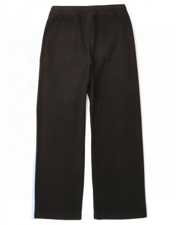 Adidas Pantalon de survêtement large pour femme UK 14 Large Noir Colourblock