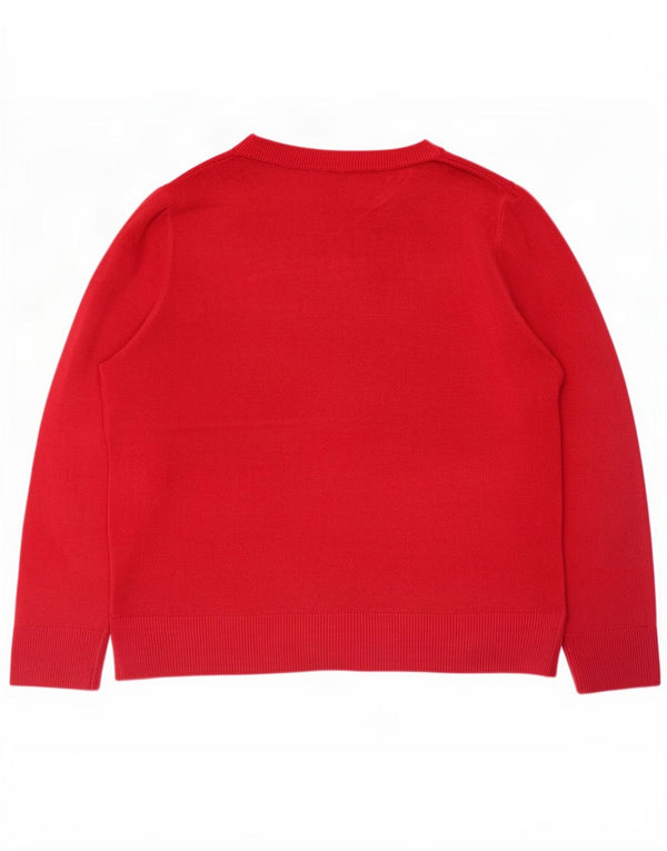 Marks & Spencer Pull col bateau pour femme UK 14 Acrylique rose moyen