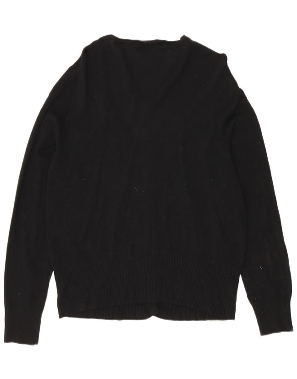 Marks & Spencer Pull Cardigan Femme UK 16 Large Viscose Noir