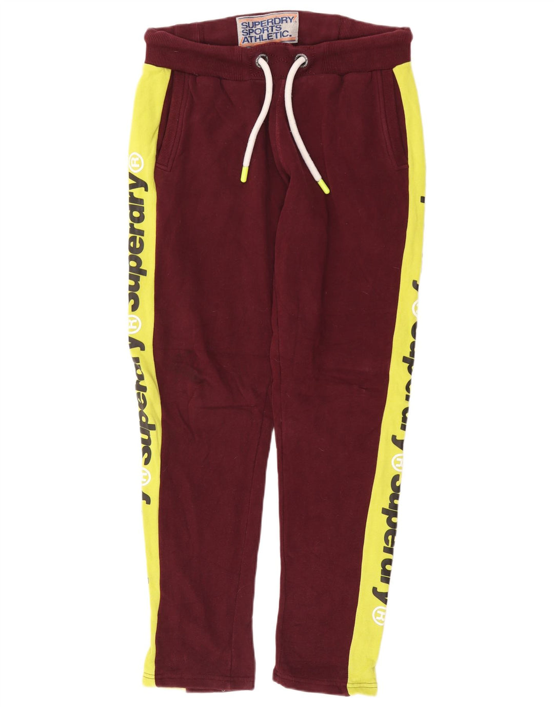 Superdry Pantalon De Survêtement Graphique Homme Bordeaux Moyen Colourblock