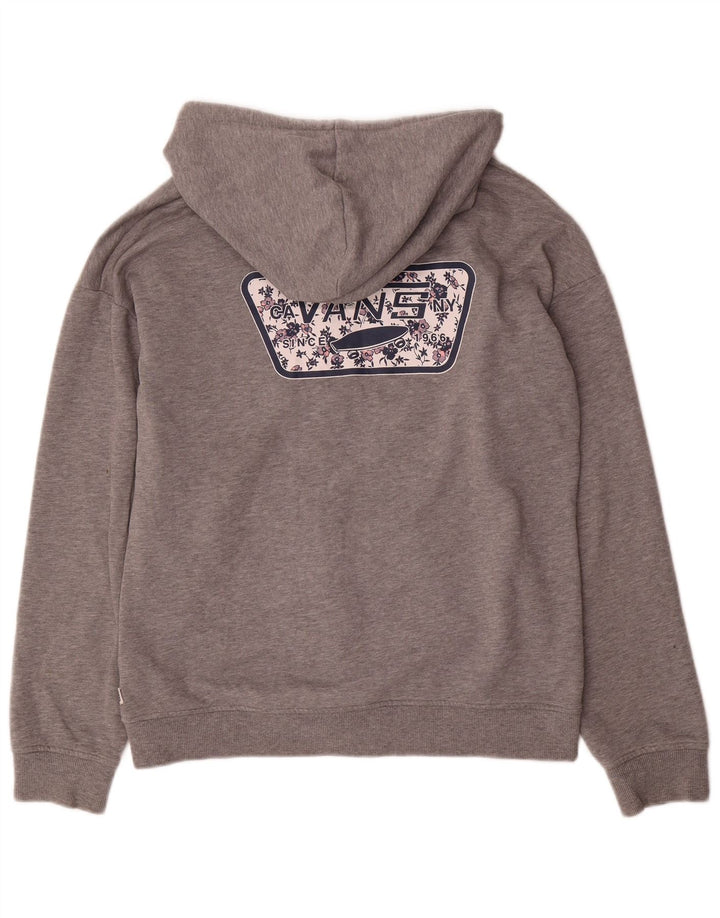 Vans Sweat à Capuche Graphique Zippé Homme Gris Moyen