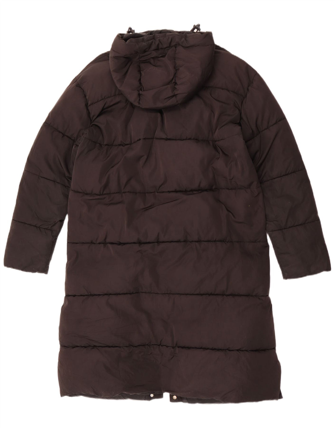 Superdry Manteau matelassé surdimensionné à capuche pour femme UK 10 Small Noir Polyester