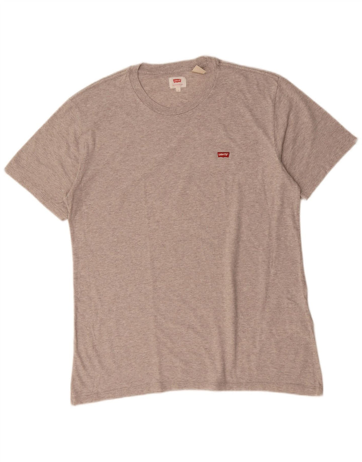 Levi's T-Shirt Homme Gris Large Coton