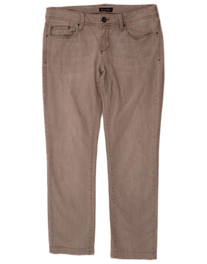 Massimo Dutti Jean slim pour femme EU 40 Medium W30 L28 Gris Coton