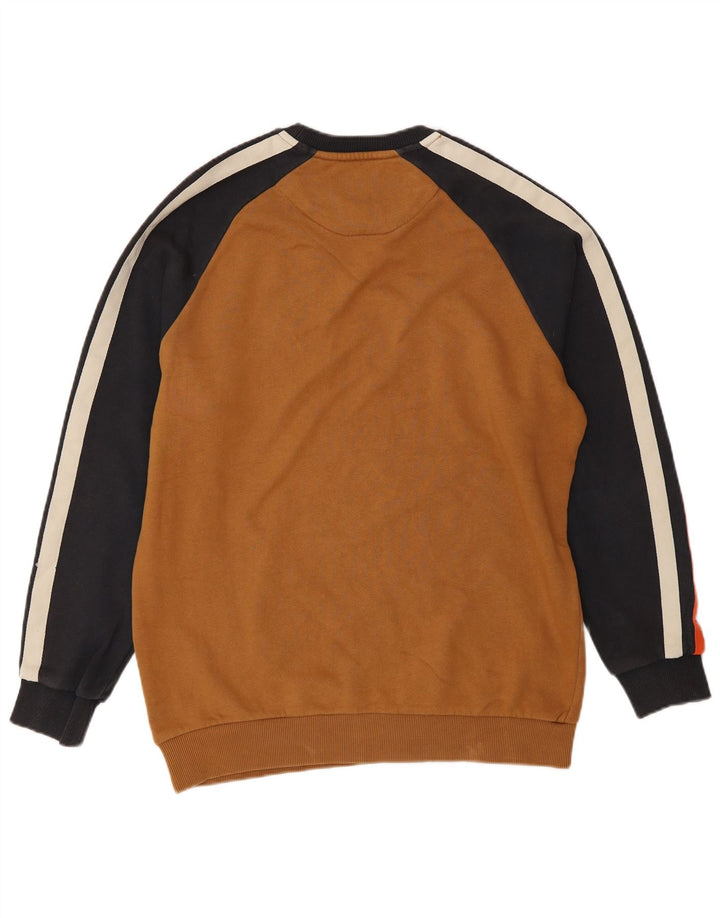 Lyle & Scott Sweat-Shirt Homme Marron Moyen Colorblock Coton
