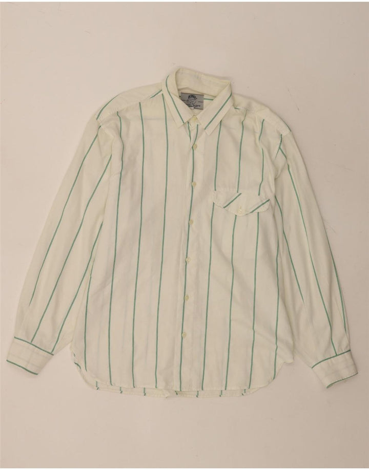 Chemise Homme Vintage Rayée Blanche Moyenne
