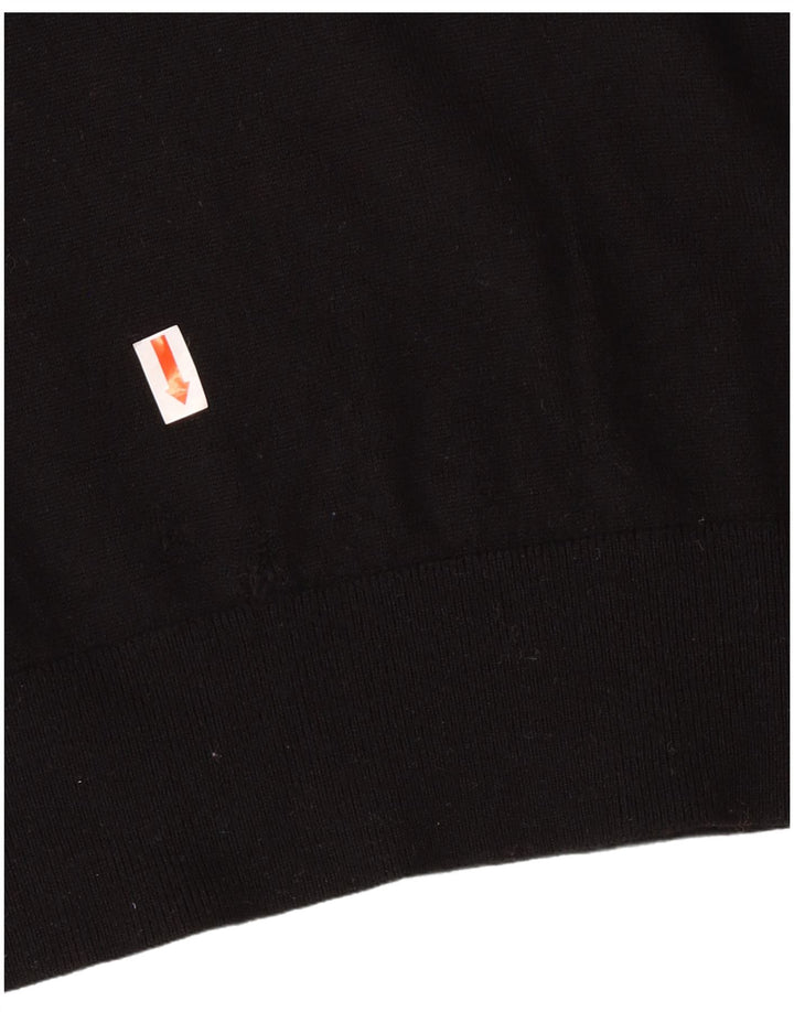 Armani Exchange Pull col roulé pour homme en laine vierge noire Taille S