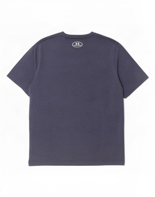 Under Armour Heat Gear Graphic T-Shirt Haut Large Bleu Marine Coton