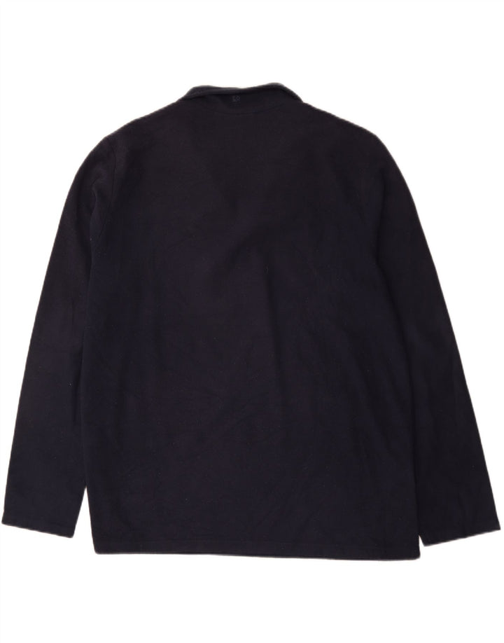 Mountain Warehouse Pull polaire à col zippé pour homme XL Bleu marine Polyester