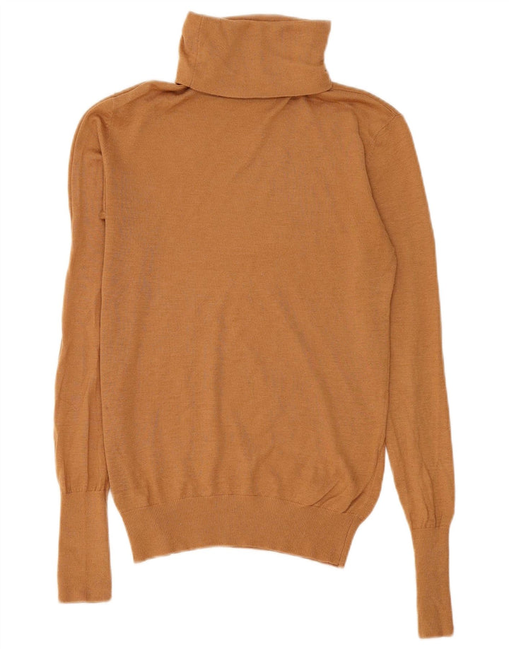 Zara Pull col roulé pour femme UK 12 Modal marron moyen