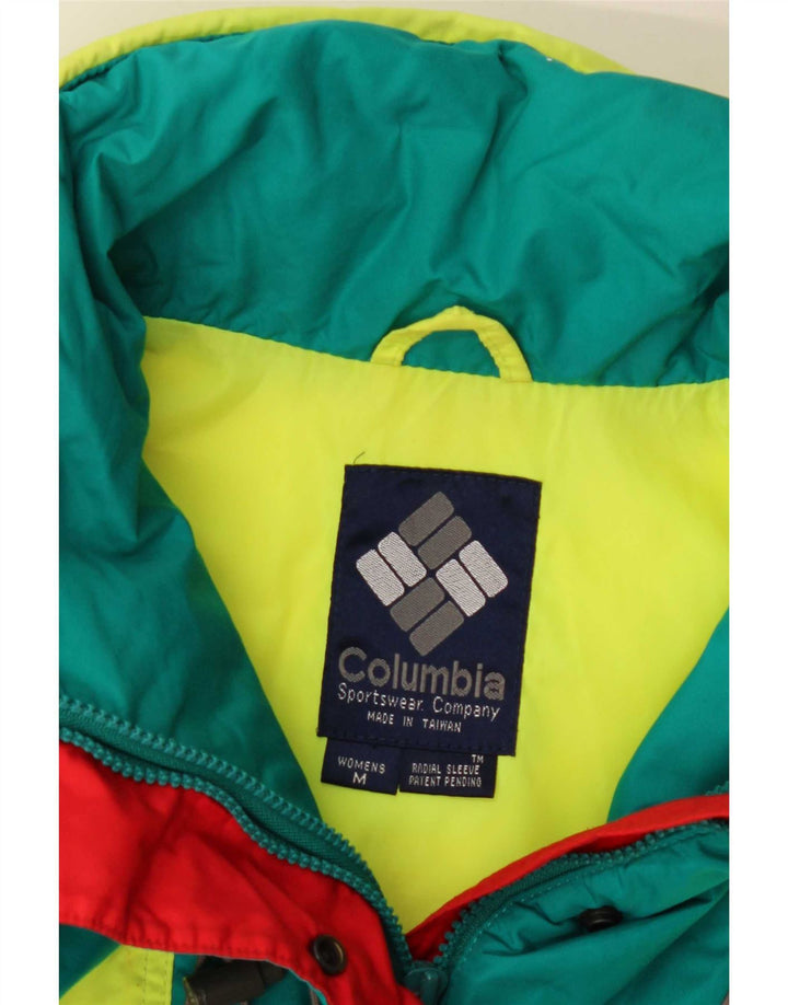 Columbia Veste de ski surdimensionnée pour femme UK 14 Vert moyen Colourblock