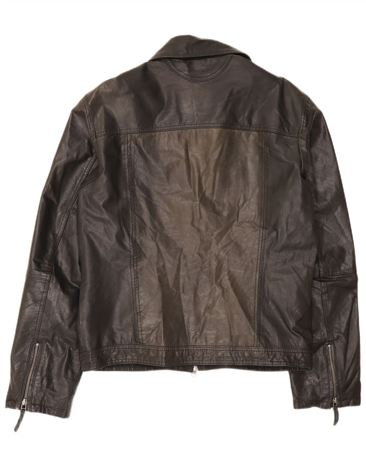 Metropolitan Veste en cuir pour homme IT 52 XL Cuir noir