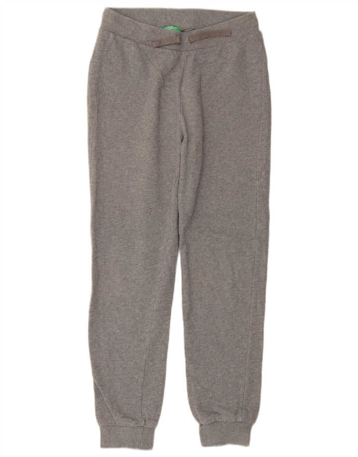 BENETTON Pantalon de Survêtement Garçon Joggers 13-14 Ans 3XL Gris Coton