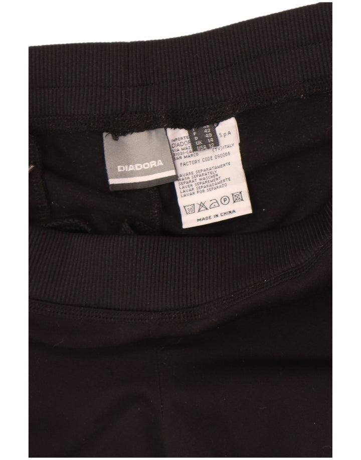 Diadora Pantalon de survêtement pour femme UK 14 Medium Noir Polyester