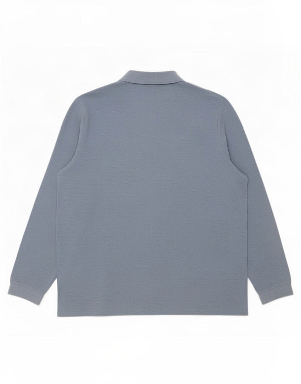 Lacoste Polo à manches longues pour homme Taille 8 3XL Bleu