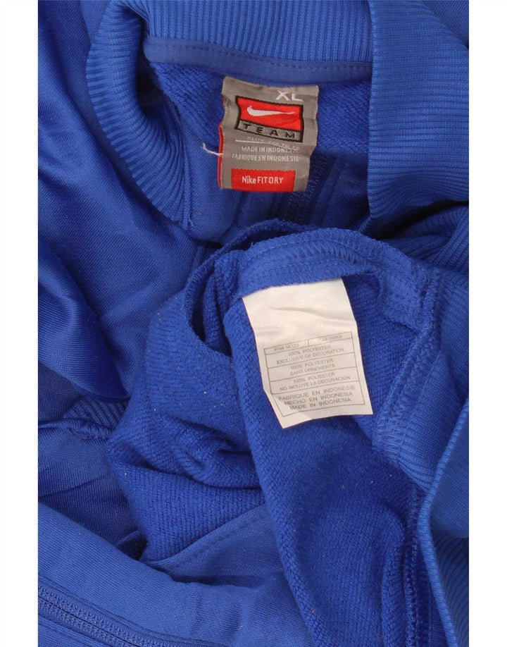 Nike Veste de survêtement pour femme UK 18 XL Bleu Colorblock Polyester