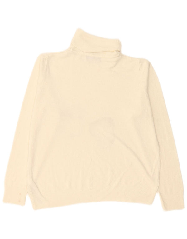 Marks & Spencer Pull col roulé pour femme UK 18 XL Acrylique Beige