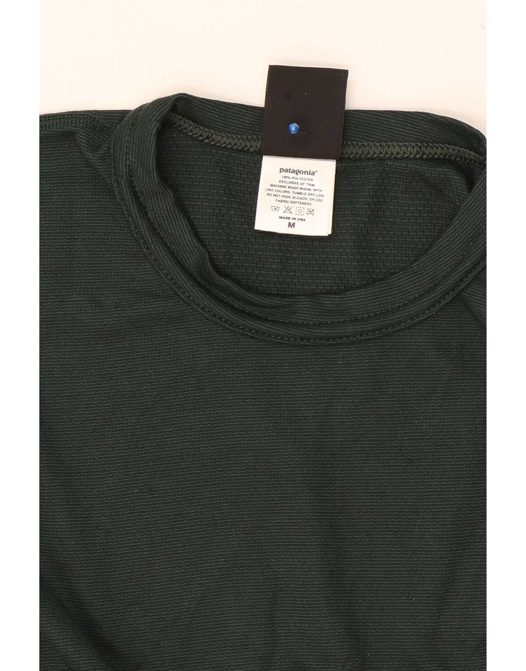 Patagonia Haut à Manches Longues Homme Vert Moyen Polyester