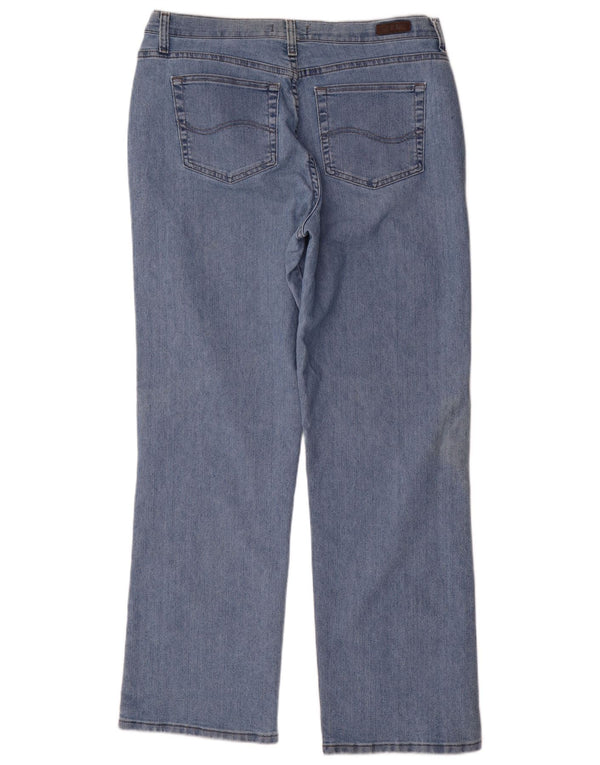 Lee Jean droit coupe décontractée pour femme US 18 2XL W36 L33 Bleu Coton