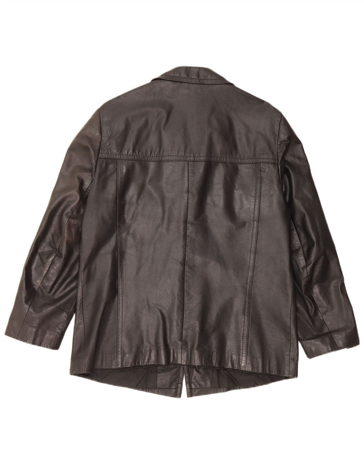 Veste en cuir homme vintage UK 38 Cuir noir moyen