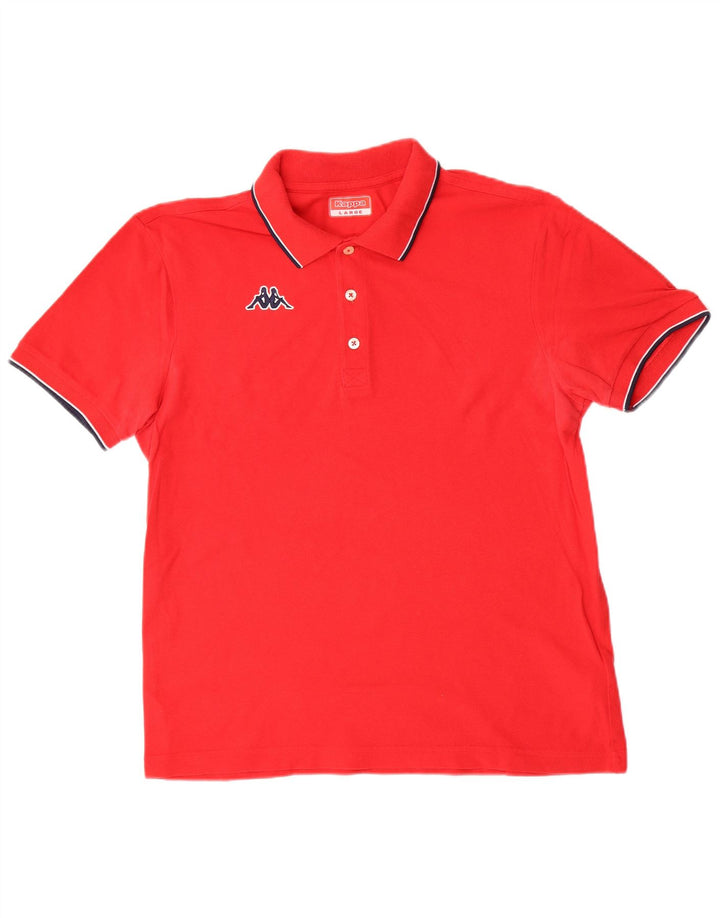 KAPPA Polo Homme Grand Rouge Coton