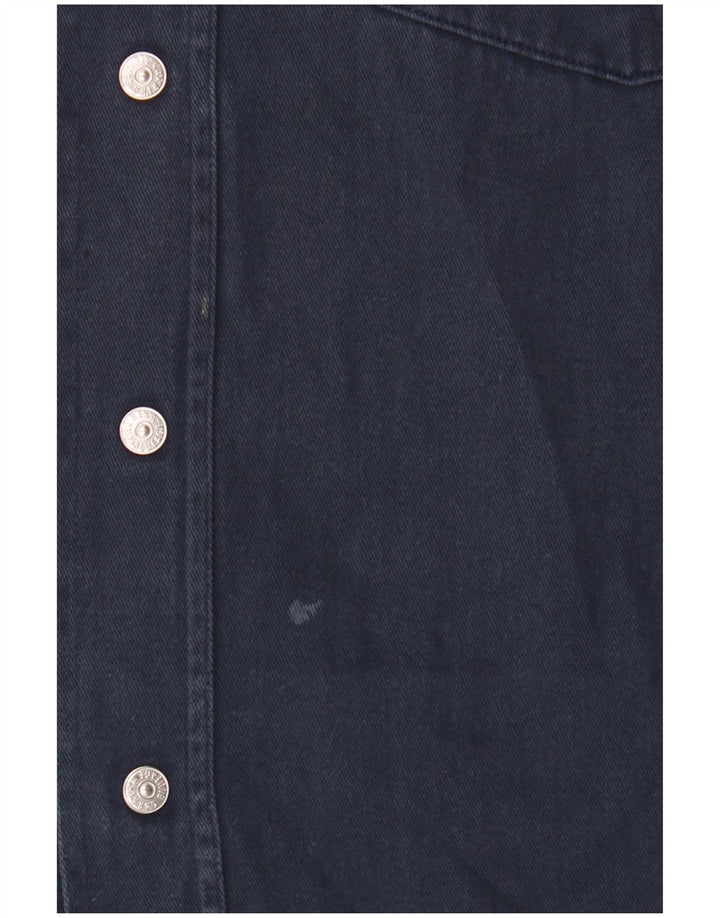 Carrera Chemise Homme Taille 39/40 Bleu Marine Moyen Coton